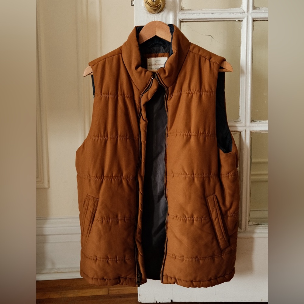 Weatherproof Men's Tan Quilted Vest
